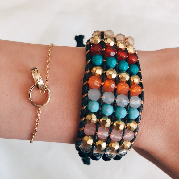 Multicolored Beaded Bracelet - Picture 3 of 5